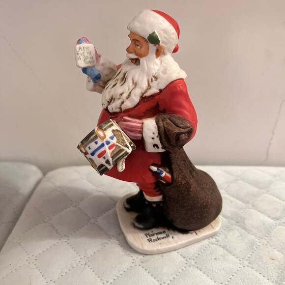 Vintage Norman Rockwell 1976 A Drum For Tommy Santa Figurine NRC-24 - Picture 3 of 5